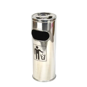 Cos gunoi cu scrumiera INOX