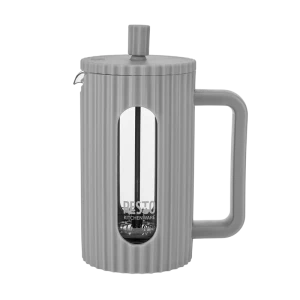 Cafetiera French Press RESTO 90532, 0,6L, Gri deschis
