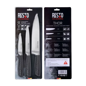 Set de Cuțite RESTO 95502, Negru