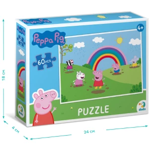 Puzzle "Distracție în ploaie", seria Peppa Pig, 60 elem.