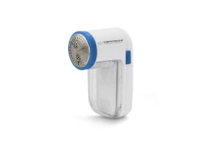 Lint Remover Esperanza FLOSSY ECS004  White-Blue; 3 blades for quick lint removing; Size: 10 x 7 x 5 [cm];Power supply: 2 x AA batteries (not included