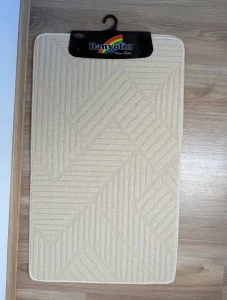 КОВРИКИ КРЕМОВЫЕ ДЛЯ ВАННОЙ BANYOLIN 60x100 СМ НАБОР 2 ШТ (287794)