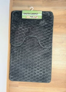SET COVORAS GRI DE BAIE SHUTA CARPET 60x100 CM 2 PIESE (CP-24-198)