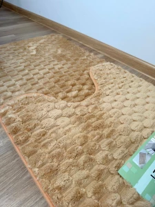 SET COVORAS BEJ DE BAIE SHUTA CARPET 60x100 CM 2 PIESE (CP-24-198)