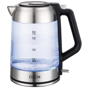 Электрочайник OZON EKC-1705A-GS, Нержавеющая сталь