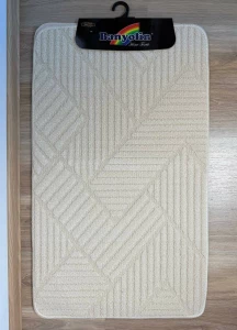 SET COVORASE BEJ DE BAIE BANYOLIN CROSSLOOP 60x100 CM 3 PIESE (078811)