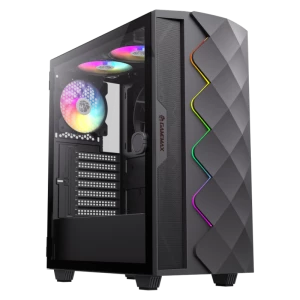 Carcasă PC Gamemax Diamond CP, Midi-Tower, Fără PSU, Negru