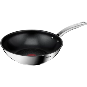 Tigaie WOK Tefal B8171944, 3,6L, 28cm, Oțel inoxidabil