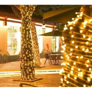 GHIRLANDĂ DE CRACIUN, LUMINA GALBENA, 50M