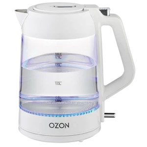 Fierbător electric OZON EKC-1705A-GS, Alb