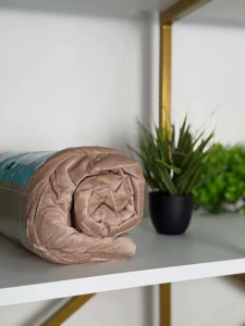 CEARSAF CU ELASTIC DIN VELUR, BEJ, 180X200CM (10MS2-16-EV)