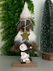 ДЕКОРАТИВНАЯ ЕЛОЧКА ИЗ ДЕРЕВА, 24СМ (CP-24-131)