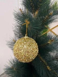 SET 3 GLOBURI AURIU STRALUCITOR 8CM (CP-24-263)