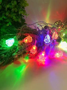 GHIRLANDA DECORATIVA LED – 20 BECURI IN FORMA DE TRANDAFIR, 3.8M, MULTICOLORE LA PRIZA  (CP-24-113)