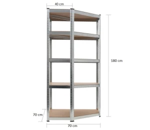 Raft arhivare si depozitare tip colt WALTZ 900/400/1800