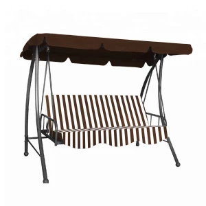 Садовые качели Lefkada (Коричневый в белую полоску)