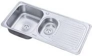 Мойка с 2 чашами для столешницы FREDDO, 1000x500, нержавеющая сталь