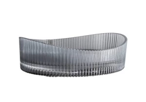 Lavoar din sticla securizata SanDonna Gala Oval Neuniform (Gri)