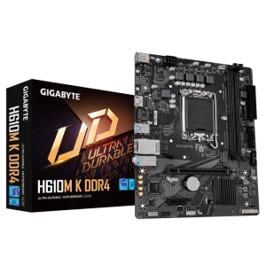 Материнская плата Gigabyte H610M K DDR4 2.0, LGA1700, Intel H610, Micro-ATX