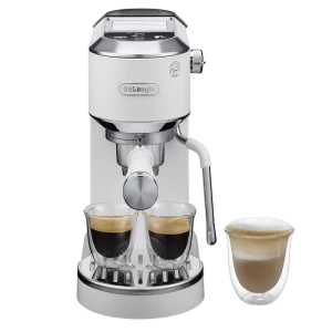 Cafetiera manuala DeLonghi EC890WI, 1450W, Alb
