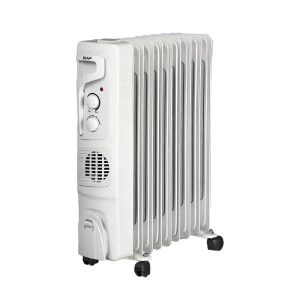 Raf Oil Radiator + Turbo Fan R.0929W, 9 Sections, 2400W, White