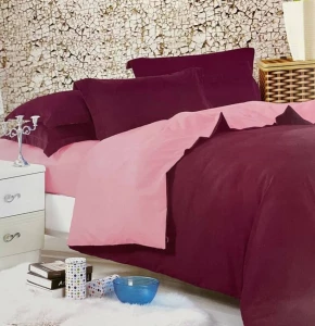 LENJERIE DE PAT DUBLA – MOV VISINIU CU ROZ DESCHIS (06-MS32-20-EV)