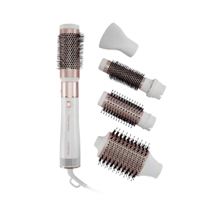 Uscător de păr-perie Polaris PHSB2111, 1200W, Alb | Aur Roz