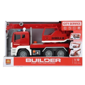 1:12 Инерционный Грузовик с краном (свет / звук)