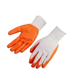 Manusi de lucru WOKIN 10 (XL) nitril portocaliu12buc/set