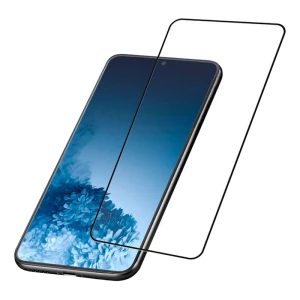 Защитное стекло Cellularline Impact Glass Capsule - Galaxy S21, Чёрный