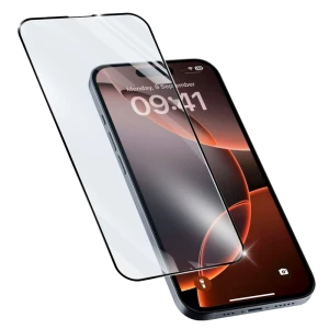 Защитное стекло Cellularline Impact Glass Capsule - iPhone 16 Pro, Чёрный