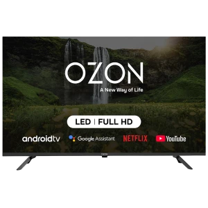 43" LED SMART Телевизор OZON H43S7000R, 1920x1080 FHD, Android TV, Чёрный
