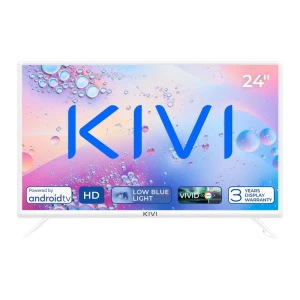 24" LED SMART Телевизор KIVI 24H760QW, 1366x768 HD, Android TV, Белый