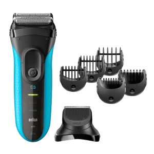 Электробритва мужская Braun 3010 BT WD, Синий