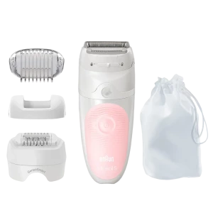Epilator BRAUN SES5620, Alb/Roz