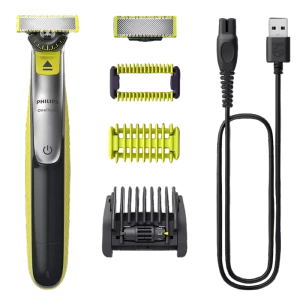 Trimmer pentru bărbați Philips OneBlade QP2834/20, Verde | Carbonic