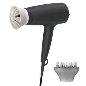 Uscător de păr Philips BHD302/30, 1600 W, Negru