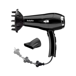 Uscător de păr BaByliss D374DE, 2000W, Negru
