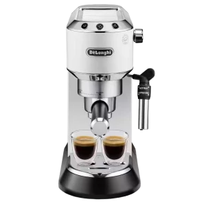 Кофеварка рожковая DeLonghi Dedica Pump Espresso, 1300Вт, Белый