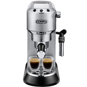 Кофеварка рожковая DeLonghi Dedica Pump Espresso, 1300Вт, Серебристый