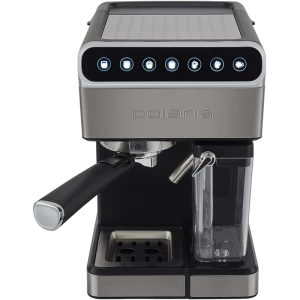 Cafetiera manuala Polaris PCM 1535E Adore Cappuccino, 1400W, Argintiu