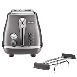 Тостер DeLonghi CTOT 2103 GY, Icona Metallics