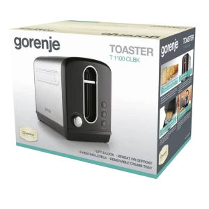 Toaster Gorenje T1100CLBK, Oțel inoxidabil