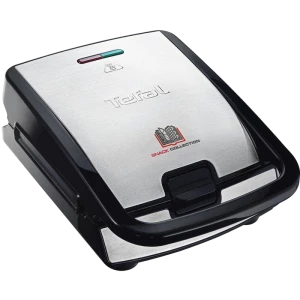 Сэндвичница-Мультипекарь Tefal SW854D16, Черный | Серебристый