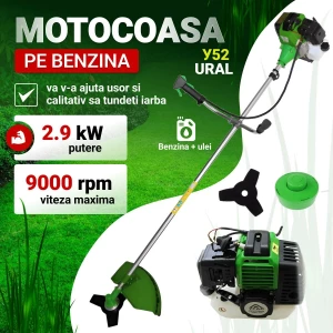 MOTOCOASA PE BENZINA pentru gazon pe benzina 2.9 kW У52 URAL