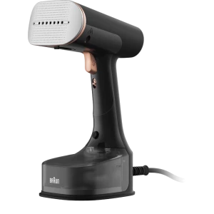 Aparat de călcat vertical cu aburi Braun GS 7077 BK, Negru