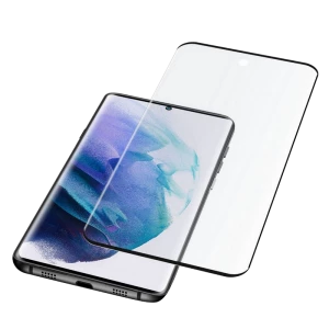 Защитное стекло Cellularline Impact Glass Curved- Galaxy S22 Ultra, Прозрачный