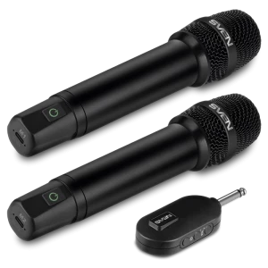 Microfon Karaoke SVEN MK-742, Fără fir, Negru