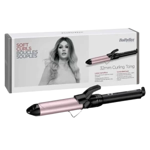 Ondulator de păr BaByliss C332E, Negru | Roz
