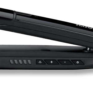 Placă de îndreptat părul BaByliss 2 in 1 Steam Shine ST496E, Negru | Argintiu